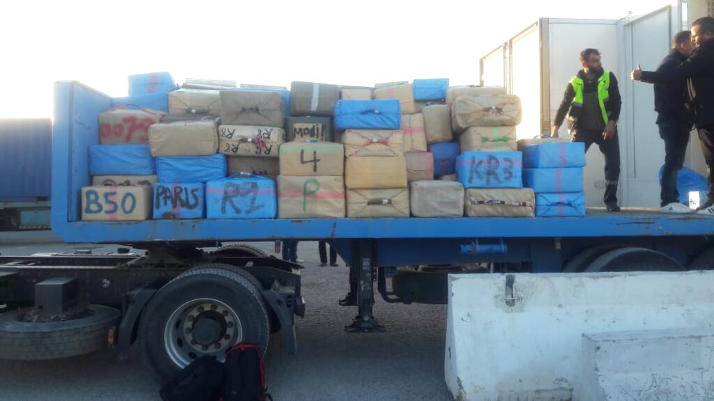 تفتيش حدودي أدى الى حجز 347 كيلوغراما من مخدر الشيرا بطنجة المتوسط